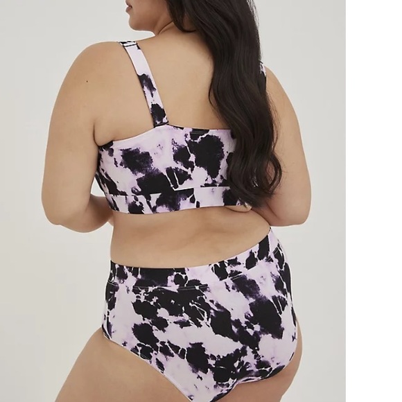TORRID NWT MICROFIBER LAVENDER TIE DYE BRALETTE - Picture 4 of 6